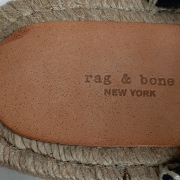 New RAG & BONE Clio Suede Espadrille Slippers - Picture 4 of 4
